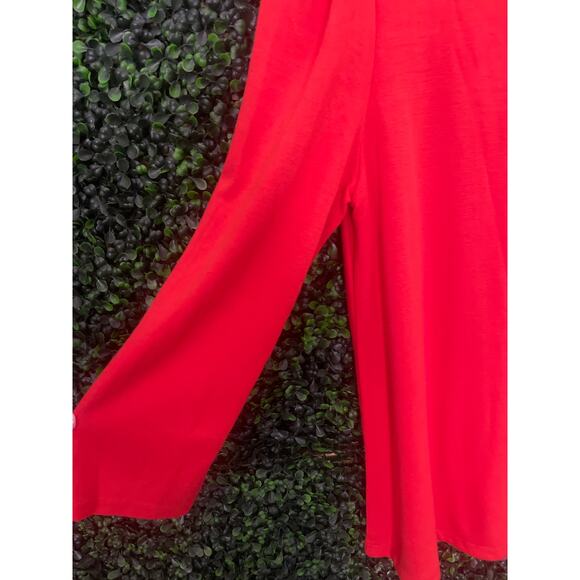 Loft Orange Long sleeve Blouse, size M - Picture 2 of 7